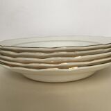 Gien white hollow plates