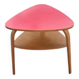 Hugues Steiner Bow Wood double-tiered tripod coffee table