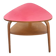 Table de salon tripode double plateaux Hugues Steiner Bow Wood