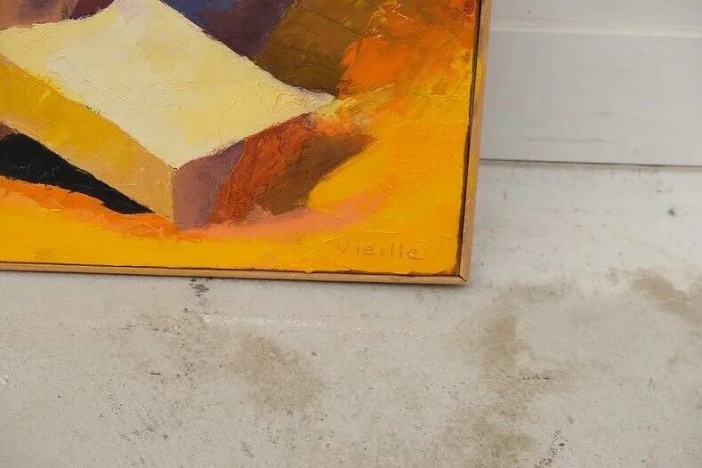 Painting on canvas by Roger Vieille 1982