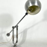 Mid-century Modern Italian chrome counterweight table lamp from 70s