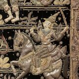 Large Embroidery Kingdom of Siam 19th Century 3m35-1m85