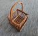 Vintage wicker bottle holder