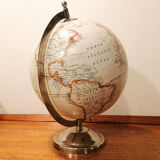 Earth globe, metal base, 1970s
