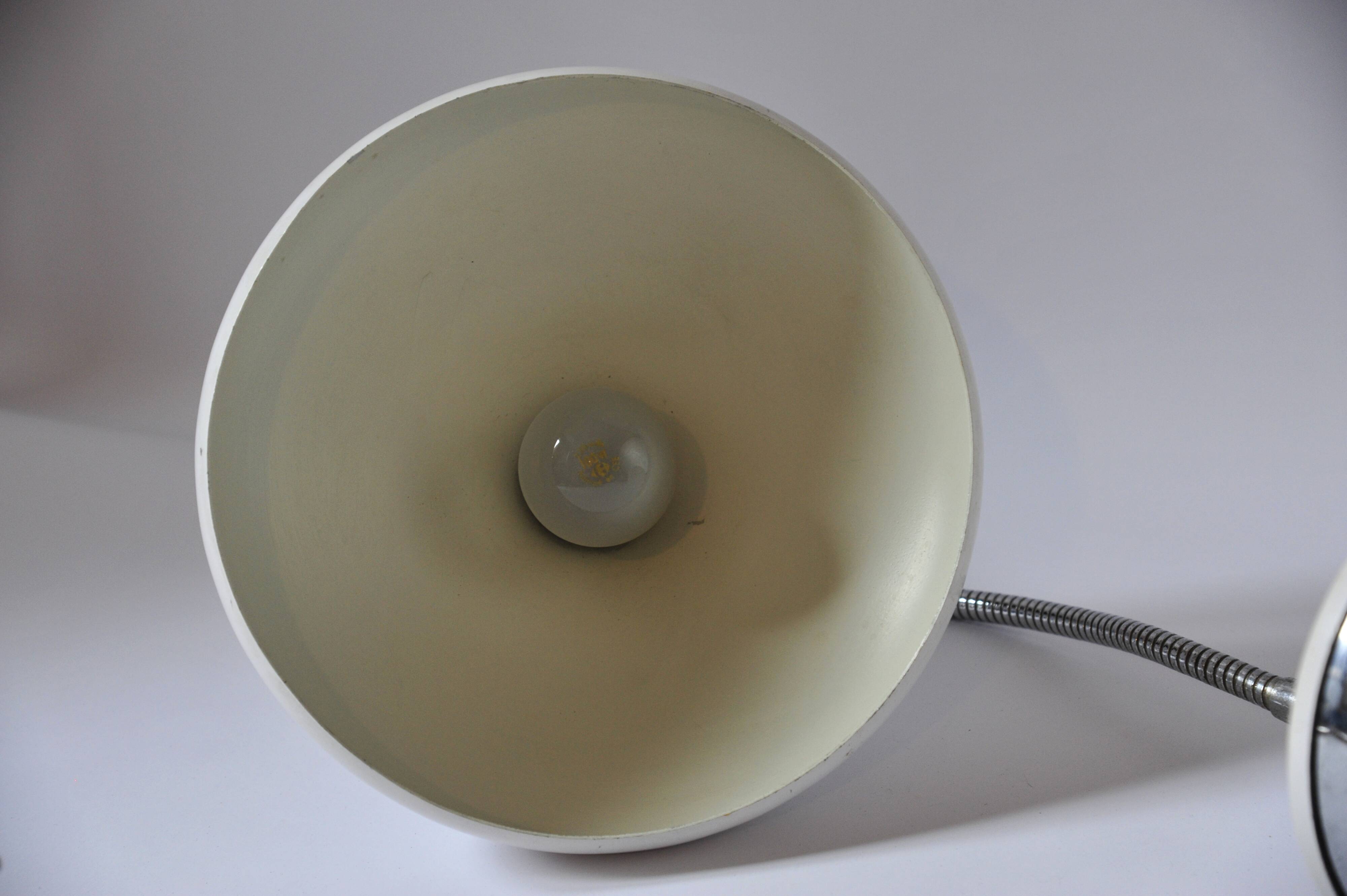 White lamp and chrome 60-70s