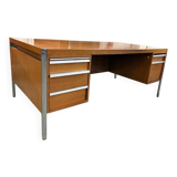 XL vintage wooden desk De Coene 'EFAC M20 Cotribel'