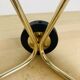 Double wall light from the 1950s, brass and black metal, opaline shades.