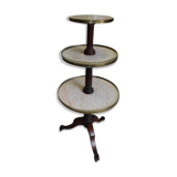 Rotating store floor in mahogany and marble of the nineteenth century