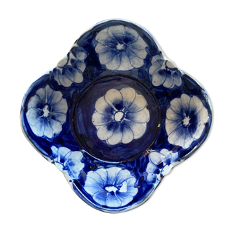 Coupelle fleurie bleue