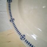 Plat ovale Creil et Montereau service Dublin