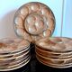 LONGCHAMP / Complete oyster service 12 plates 24.5 cm and a dish 33