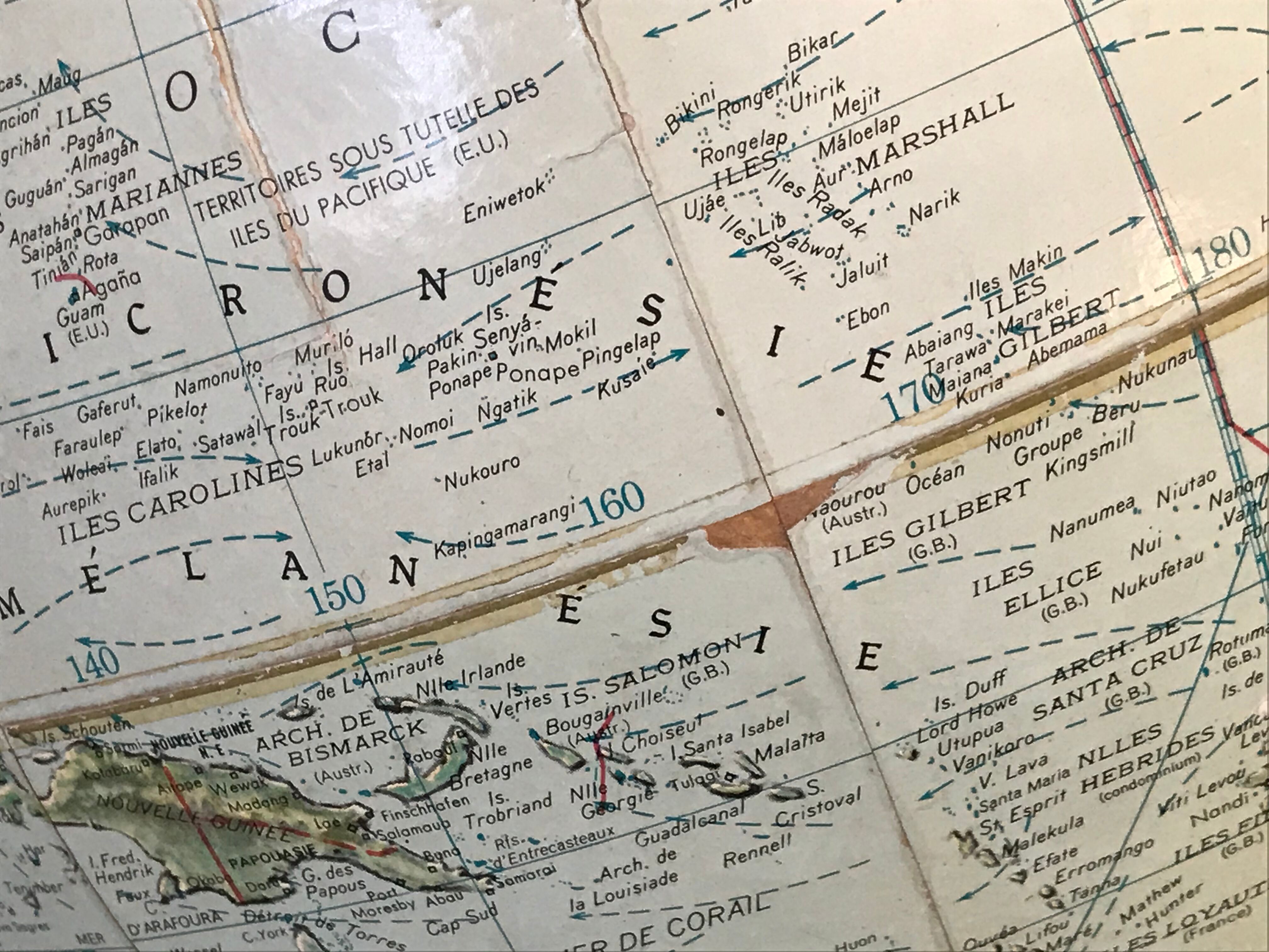 Earth Globe Scan-globe A/S Denmark 1950s