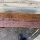 Asian low console in natural wood