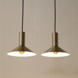 Set of 2 Fog & Mørup / Hans Due “Formel 1” pendant lamps / Mid-century Danish modern design / 1970s