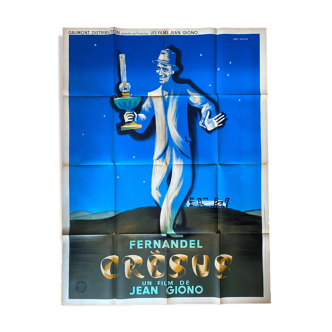 Affiche cinéma "Cresus" Fernandel 120x160cm 1960