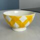 Antique Sarreguemines bowl with Scottish motif, France | Tiled earthenware bowl