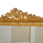Miroir de cheminée victorien doré