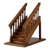 Model staircase oak antique