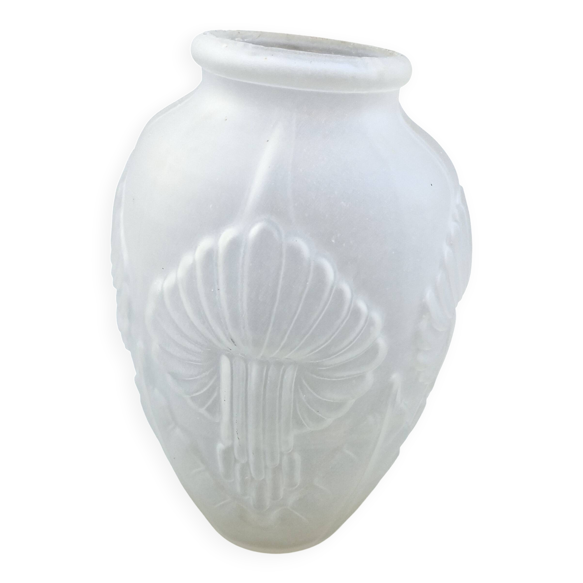 Art deco glass paste vase
