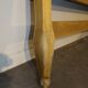 Lit double shabby chic en chêne et lin 160 x 200