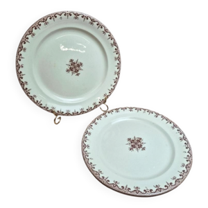 2 plats ronds Terre de