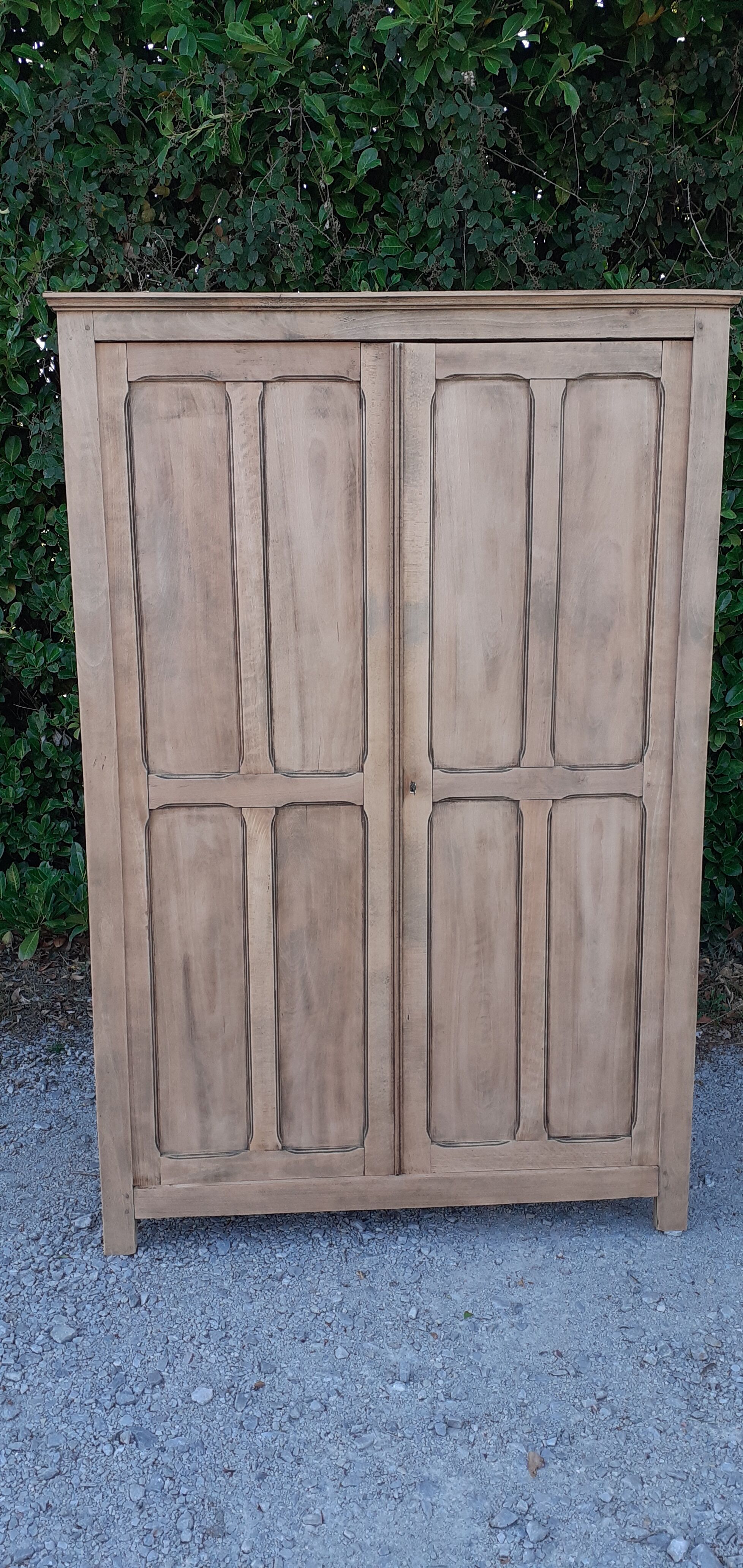 Parisian wardrobe 2 doors in oak raw wood