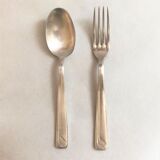 Lot de 2 couverts métal argenté avec poinçons