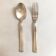 Lot de 2 couverts métal argenté avec poinçons