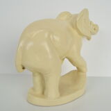 Art deco Ceramic Sculpture Elephant,Czechoslovakia,1930