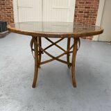Cane dining table