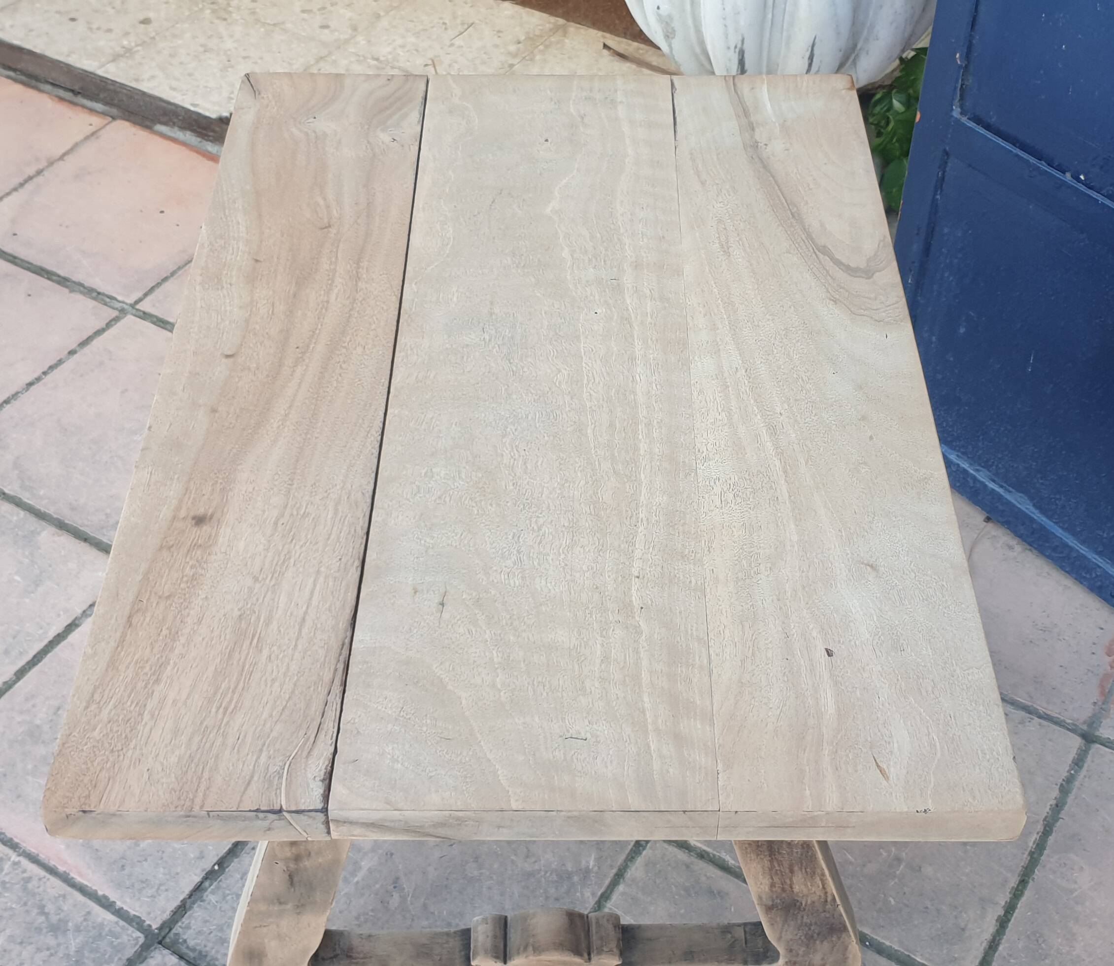 Natural wood coffee table