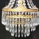 Grapefruit Hot Air Balloon Chandelier * Hollywood Regency * 50s