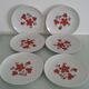 Set of 6 flat plates - Arzberg earthenware factory - 1960/70