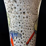 Large free-form abstract vase by Marius Bessone (Vallauris), c. 1950