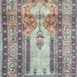 Vintage Kayseri carpet in Turkish silk 140x90cm