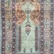 Vintage Kayseri carpet in Turkish silk 140x90cm