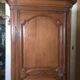 Wardrobe, oak bonnetière with moulding