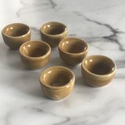 Lot de 6 petits bougeoirs céramique
