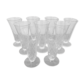 Set of 9 champagne flutes