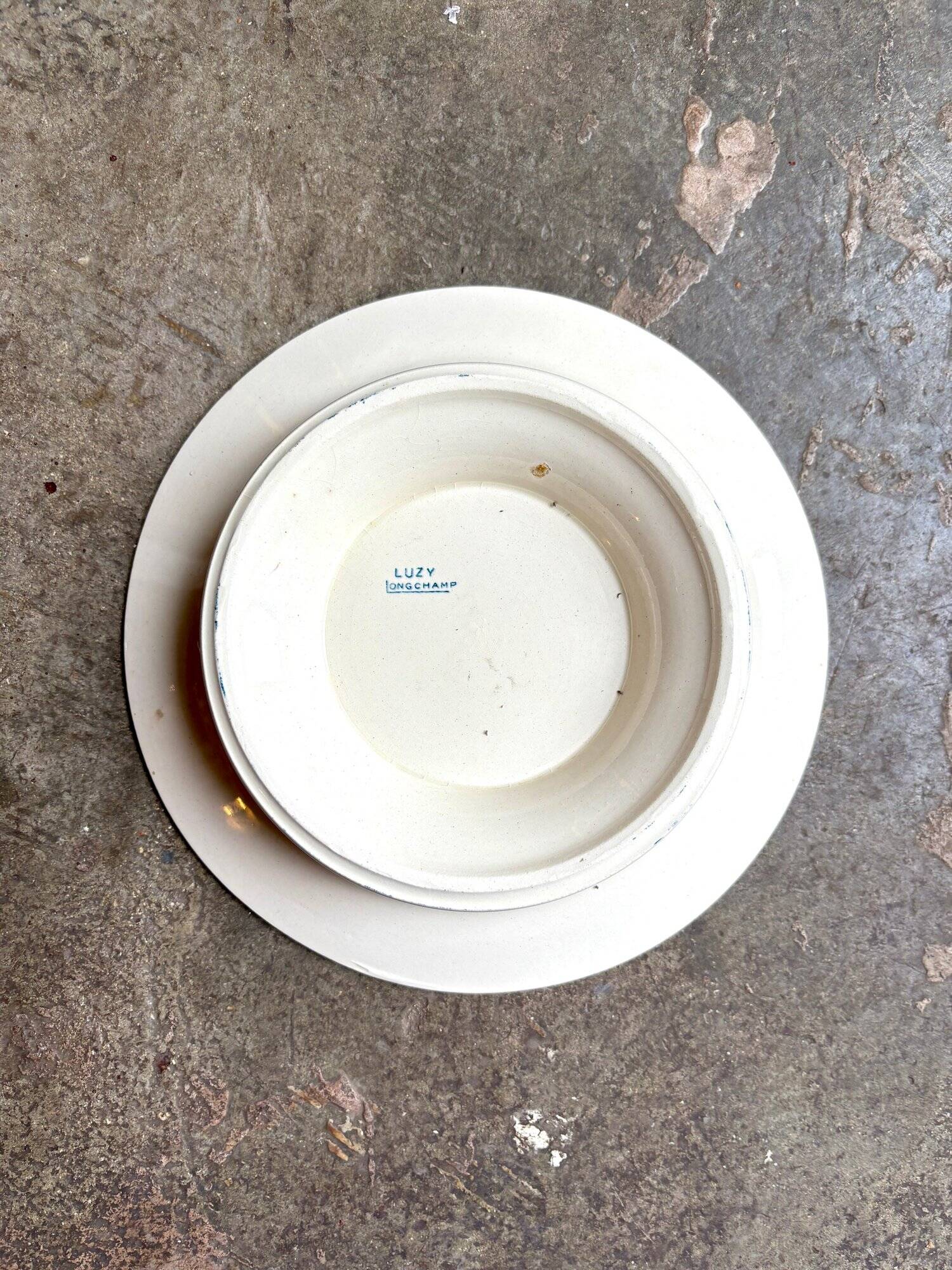 Longchamp ironware cake plate, "Luzy" service