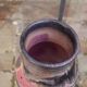 Vintage ceramic vase from the 60s signed accolay