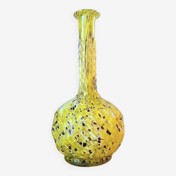 Soliflore balloon vase, art deco in clichy glass