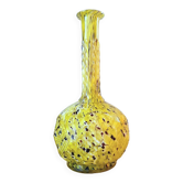 Vase soliflore ballon,art deco en verre de clichy