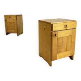 Pair of Charlotte Perriand "Les Arcs" bedside tables