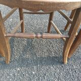 Set of four Directoire style mulched chairs