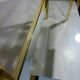 Italian glass & brass side table 1970