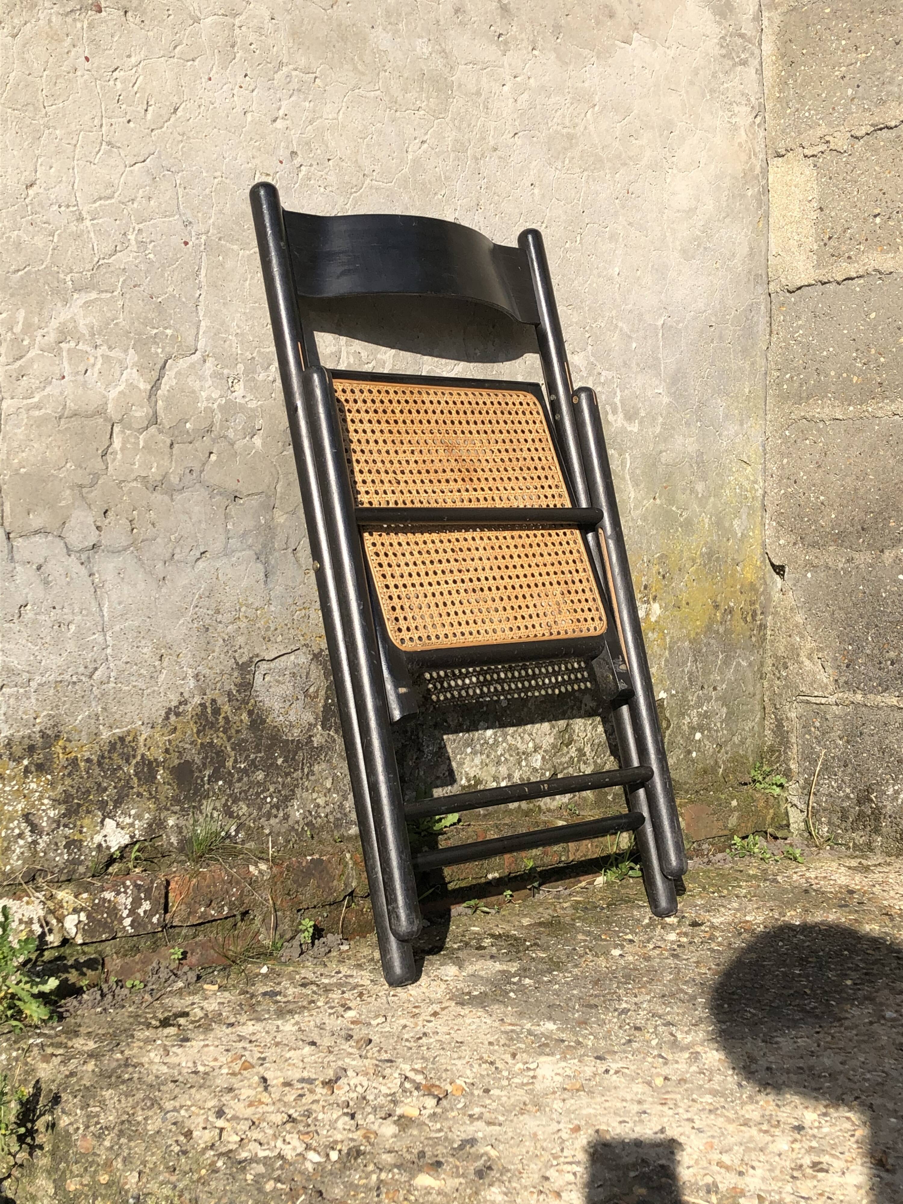 Canné chair Italian design 1980