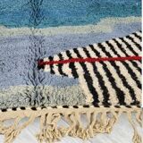 Handmade pure wool Berber rug size 2/3 m