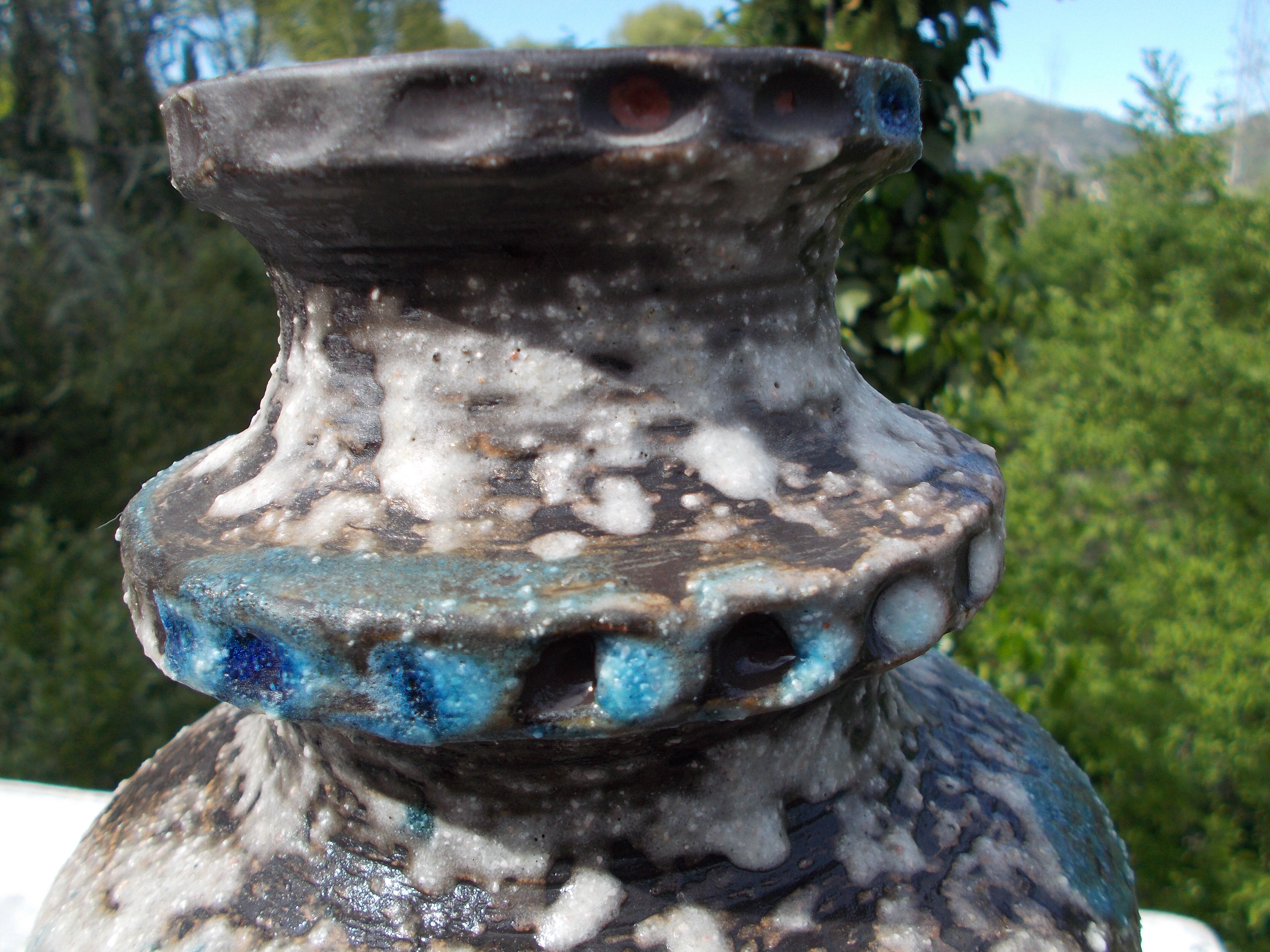 Vintage ceramic vase West Germany Fat Lava