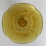 Pressed glass vase Inwald Barolac, model "Floral" 1960s